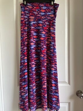 2 for $20 LuLaRoe maxi skirt purple and Coral Fish Pattern